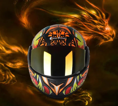 Fire Dragon Inferno Motorcycle Helmet – Limited Edition Full-Face Protection