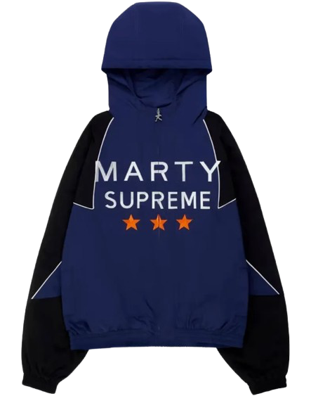 Viral Marty Supreme jacket blue